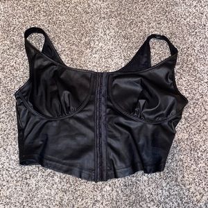 Leather Corset Top